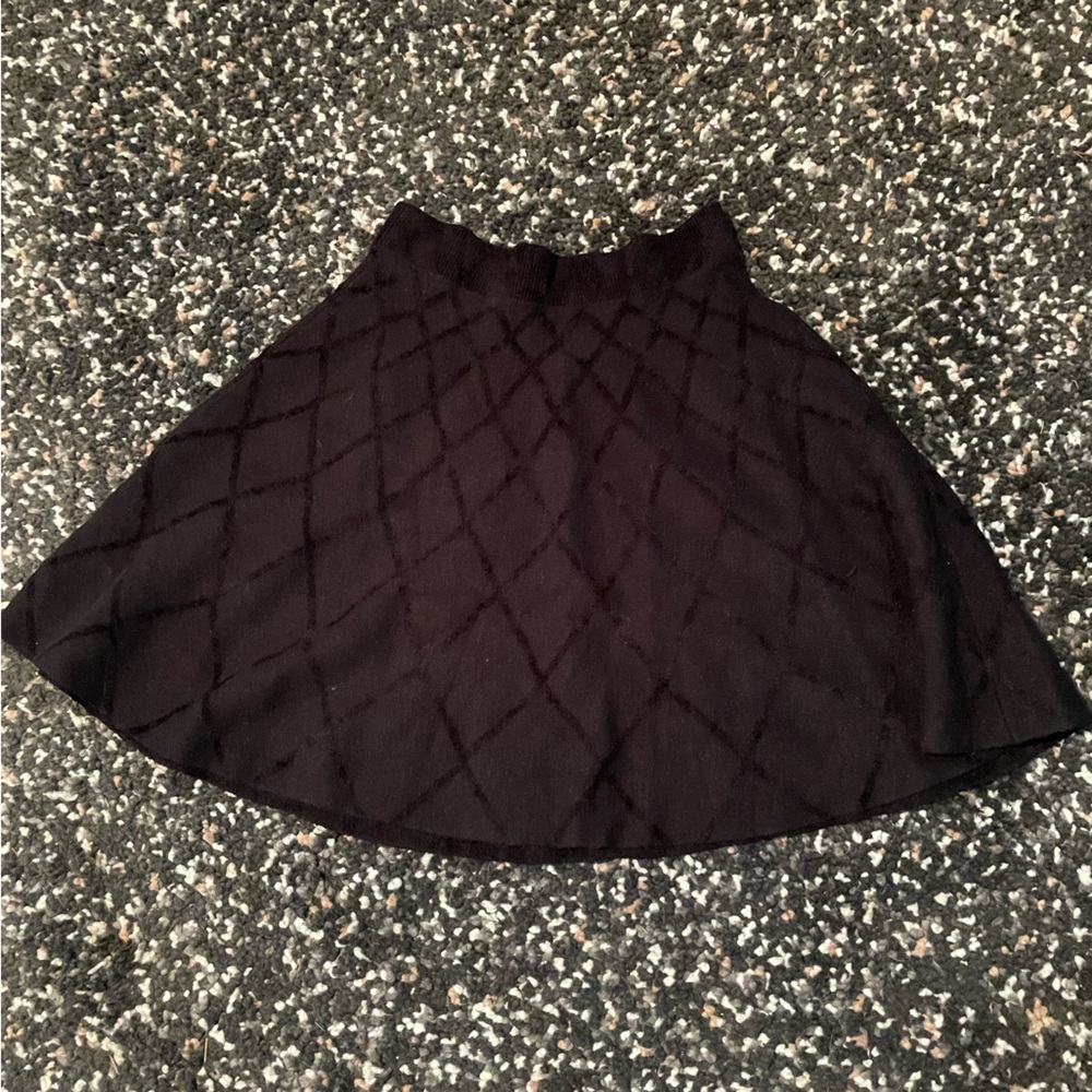 Maeve Black Quilted Circle Skirt